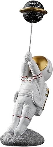 Miniatura 7 de BUTILIVEEN Decoración de astronauta, figuras y esculturas de globos de astronauta, decoración de dormitorio con temática espacial, decoración de
