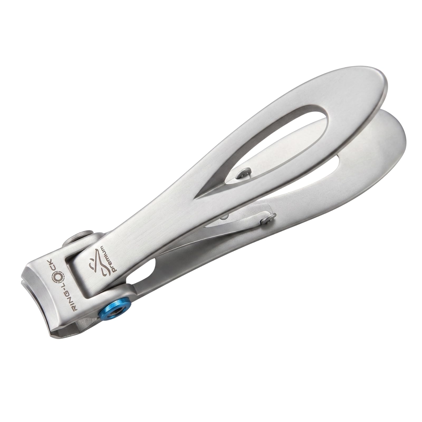 Premax - Obcinacz do paznokci – Ring Lock System – rozmiar 9 cm – stal nierdzewna – idealny do precyzyjnego cięcia paznokci u rąk i stóp – 11535 – Made in Italy