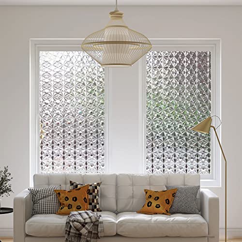 Vinilo Decorativo para Ventana 3D Diamonds 17.5x78.7 in miniatura 3