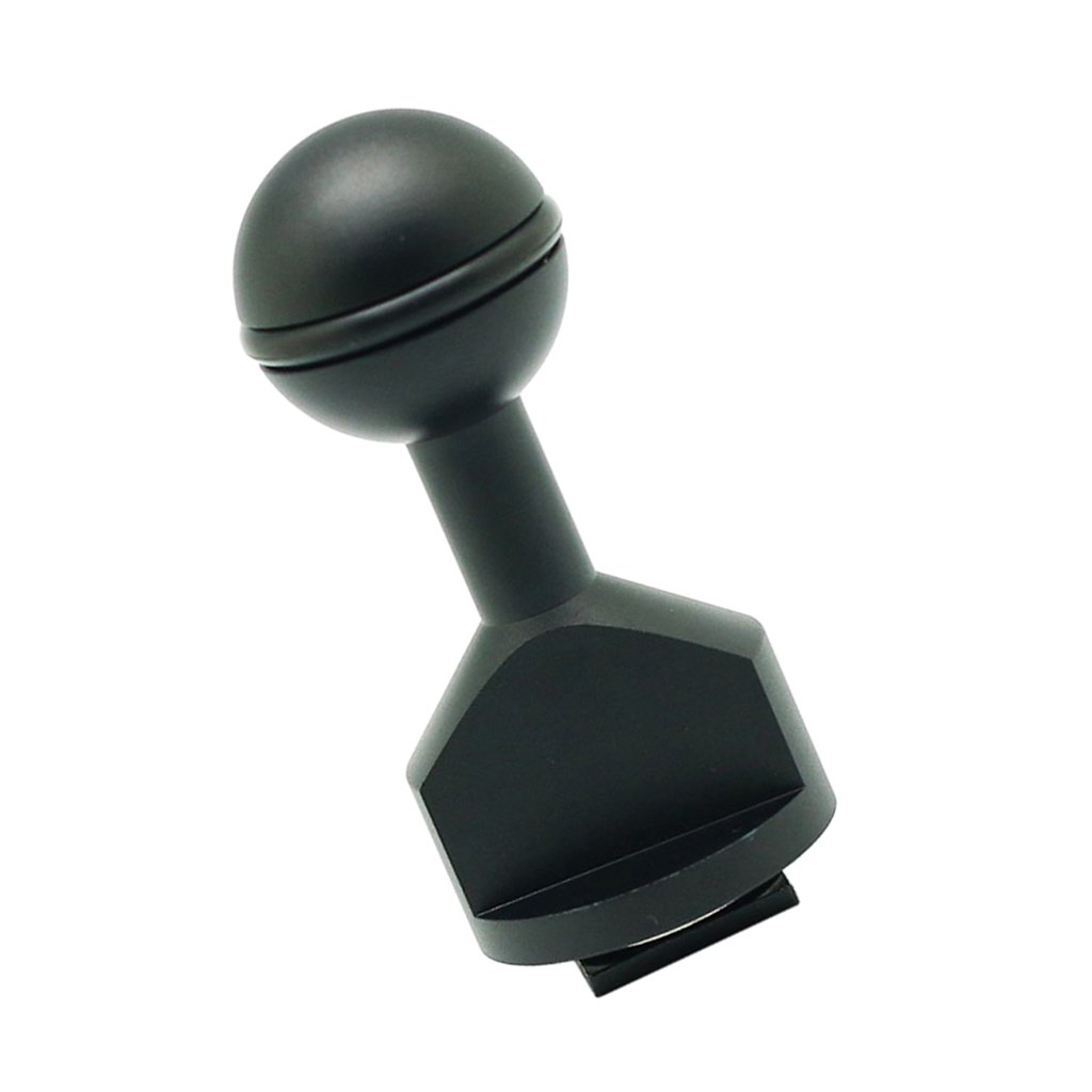Juego de 2 bolas de montaje de 1 pulgada para conector de zapata fría para luces de vídeo/flash/estroboscópicas