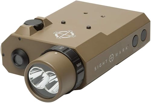 Sightmark Linterna LoPro (visible e IR) con vista láser verde Combo