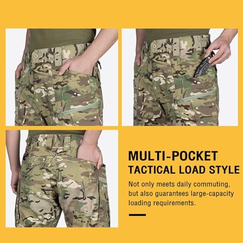 Short de chasse multi-sacs à camouflage CP et coupe ample - 3