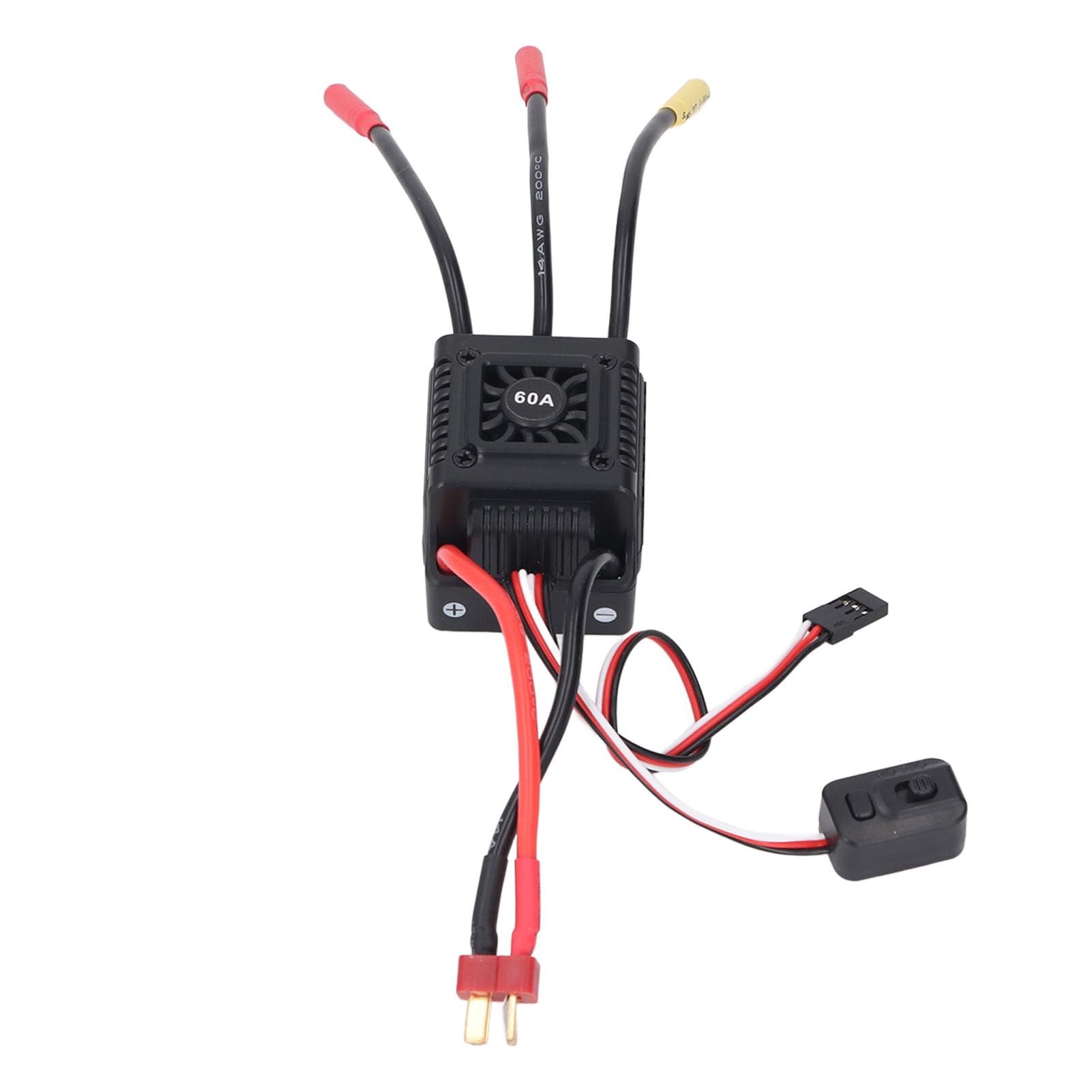 ESC 60A Contrôleur de Moteur sans Balais 2-3S pour Voiture RC 1/10 et 1/12