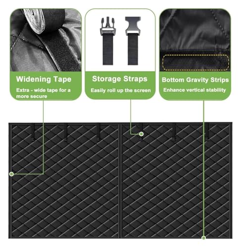 Rideau isolant thermique magnétique pour atelier et garage gris