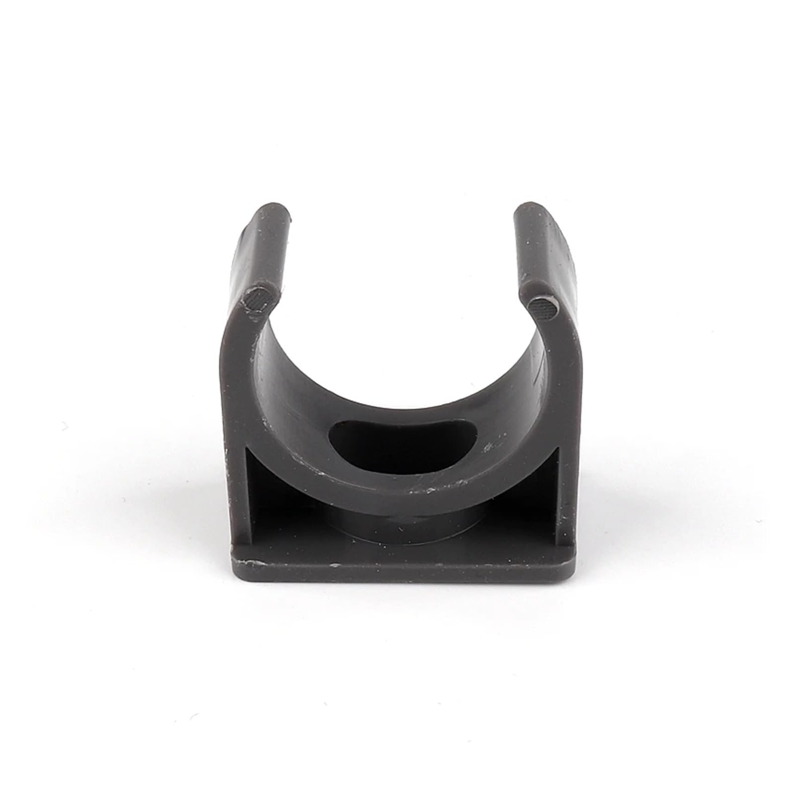 Plastikowe klipsy do węży 20~100 szt. ID 20~40mm PVC Szary zacisk rurowy Złączki do systemu nawadniającego Klips Zacisk w kształcie litery U Plastikowa podstawa rury(Inner Dia 25mm,50pcs)