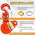 SENKEYFE Power Electric Portable Hoist Winch 1100LBS, 3 in 1 Electric Cable Hoist+2 Ton Snatch Block with Hook