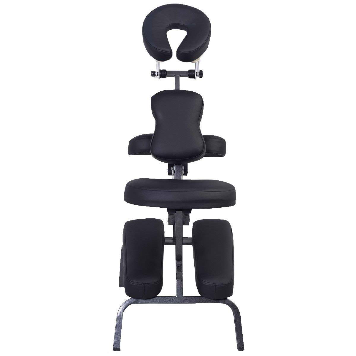 ACP Acupressure Portable Folding Massage Chair/Carry Case and Strap (Charcoal Black) ACP Acupressure Portable Folding Massage Chair/Carry Case and Strap (Charcoal Black)