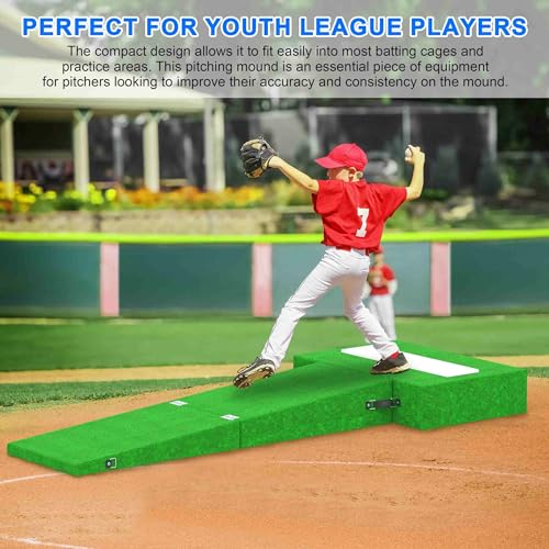 image for TUBAGOU Pitching Mound, Portable Pitching Mound for Baseball Pitchers,