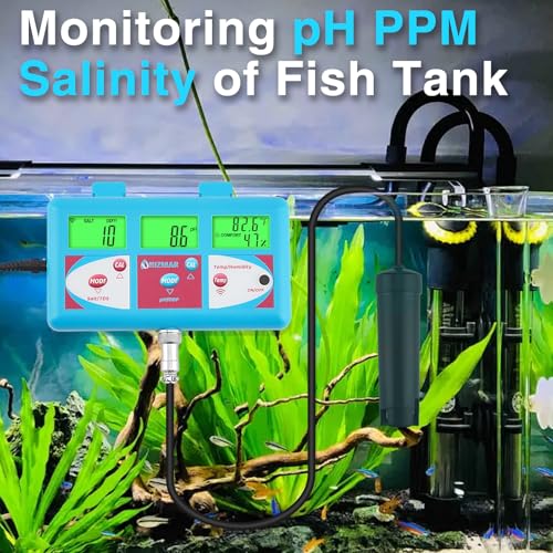 UIUZMAR Aquarium pH Salinity Continuous Monitor Digital Salinity Meter by UIUZMAR - Used condition - Image 3