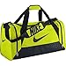 Nike Brasilia 6 Medium Duffel Bag (Volt/Black/Black)