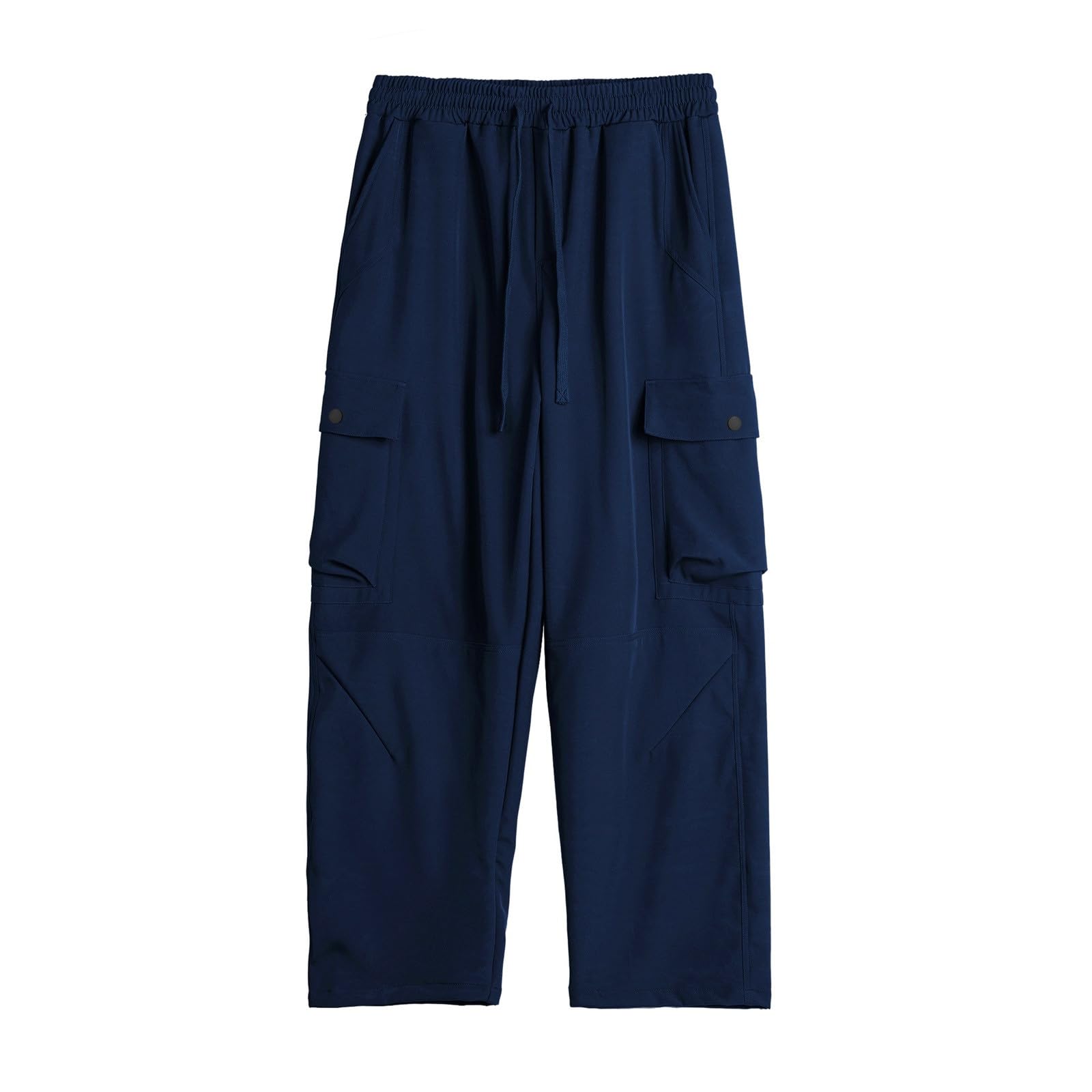 Pantalon de travail homme en coton léger avec pinces et poches cargo jogger