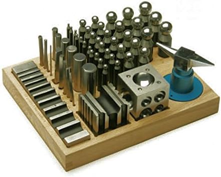 Jumbo Complete 56 Piece Dapping and Forming Set in Wood Base