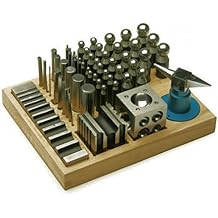 Jumbo Complete 56 Piece Dapping and Forming Set in Wood Base