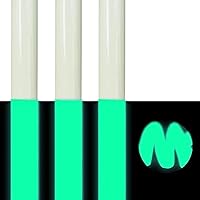 Vista 9 de Puff HTV Vinilo de transferencia de calor, brilla en la oscuridad, 3D luminoso neón para planchar, paquete de vinilo HTV azul flocado, 3 hojas de 12