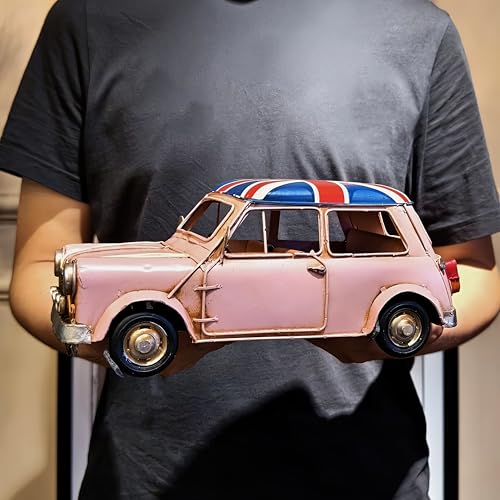 ARSTRIA Vintage Car Model with British Flag Die Cast Metal