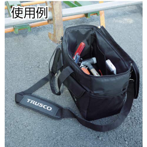 Amazon | TRUSCO(トラスコ) TOUGH ターポリンツールバッグ 黒色 TTBABK