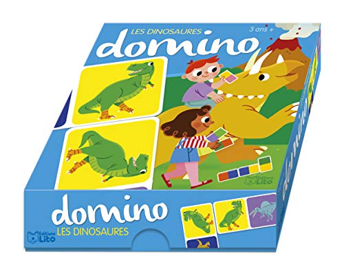 Ma boîte à jeux : Domino - Les dinosaures - Dès 3 ans