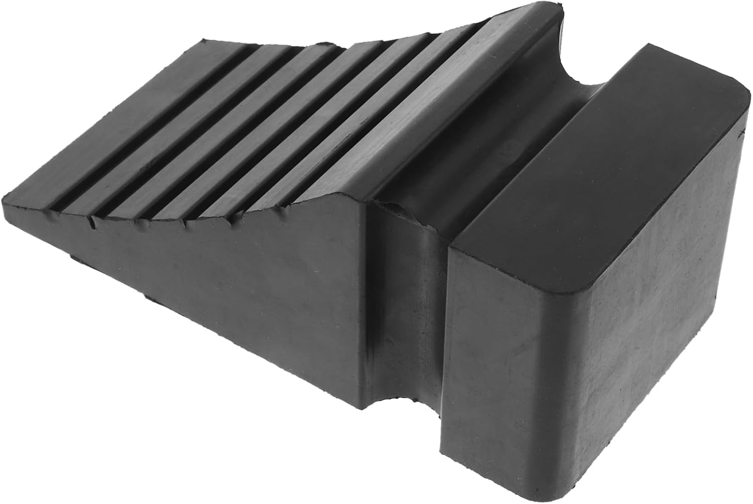 Rubber Tire Wheel Chock Portable Anti-Skid Vehicle Stopper for Cars Trucks and Trailers Lightweight Durable Rubber Design for Safe Parking Slopes