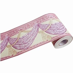 DHHOUSE 3D-selbstklebende Bordüre violetter Stil