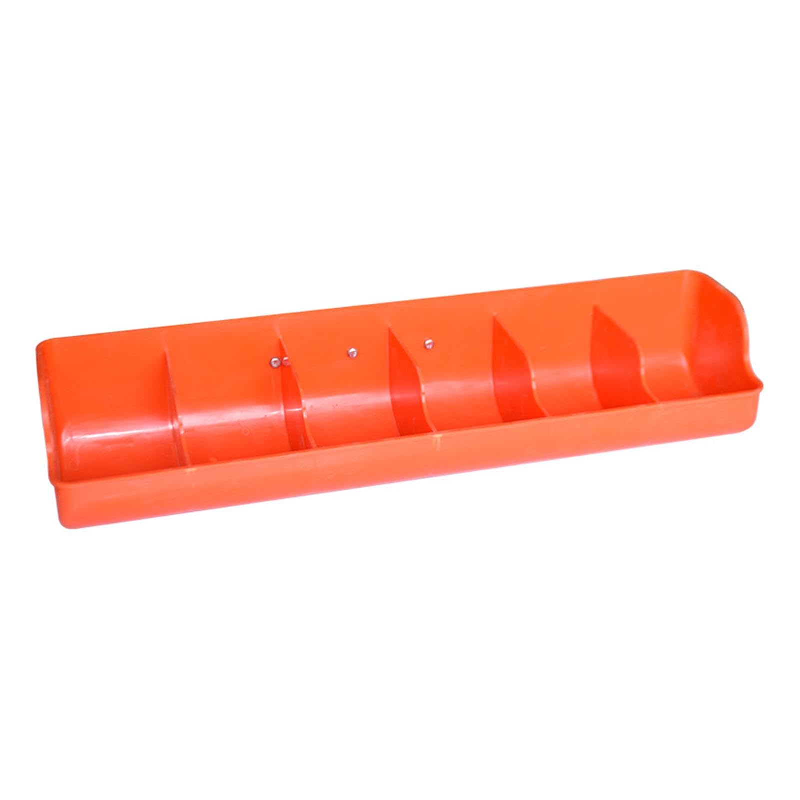 Comedero para Lechones con Ranuras de Alimentación, Comedero para Cabras (para Ganado Vacuno, Ciervos Y Alpacas), Naranja