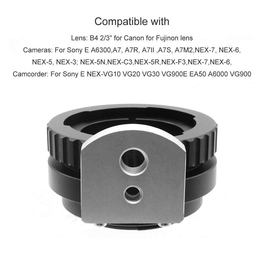 B4-NEX Objektivadapterring für B4 2/7.6 cm Mount Objektiv für NEX E-Mount Kamera Metall Dual Purpose Adapter Ring Manueller Fokus