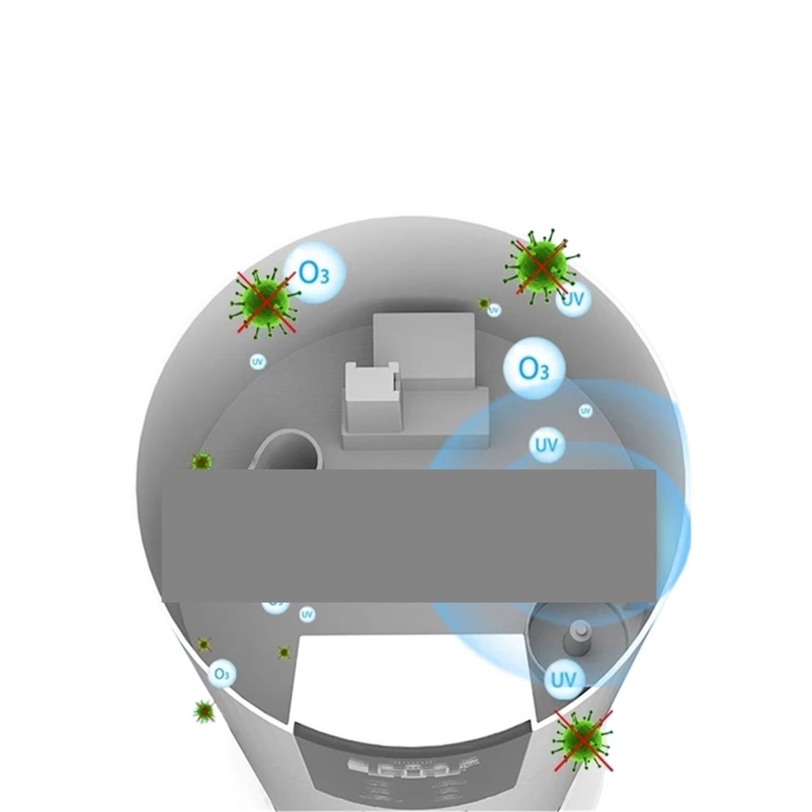 Nawilżacz Powietrza, Nawilżacz Powietrza Rification Domowa Sterylizacja Aromaterapia Zdalnego Sterowania Na Podczerwień Timer Intermittent do Domu i Biura(Intelligent)