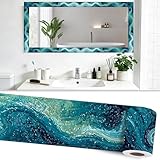 Nuxovilar Abstract Wave Wallpaper Border Peel and Stick,PVC,3.94×16.4 Ft Peel and Stick Wallpaper Border for Modern Decor, Removable Wall for Living Room, Bedroom, Accent Wall