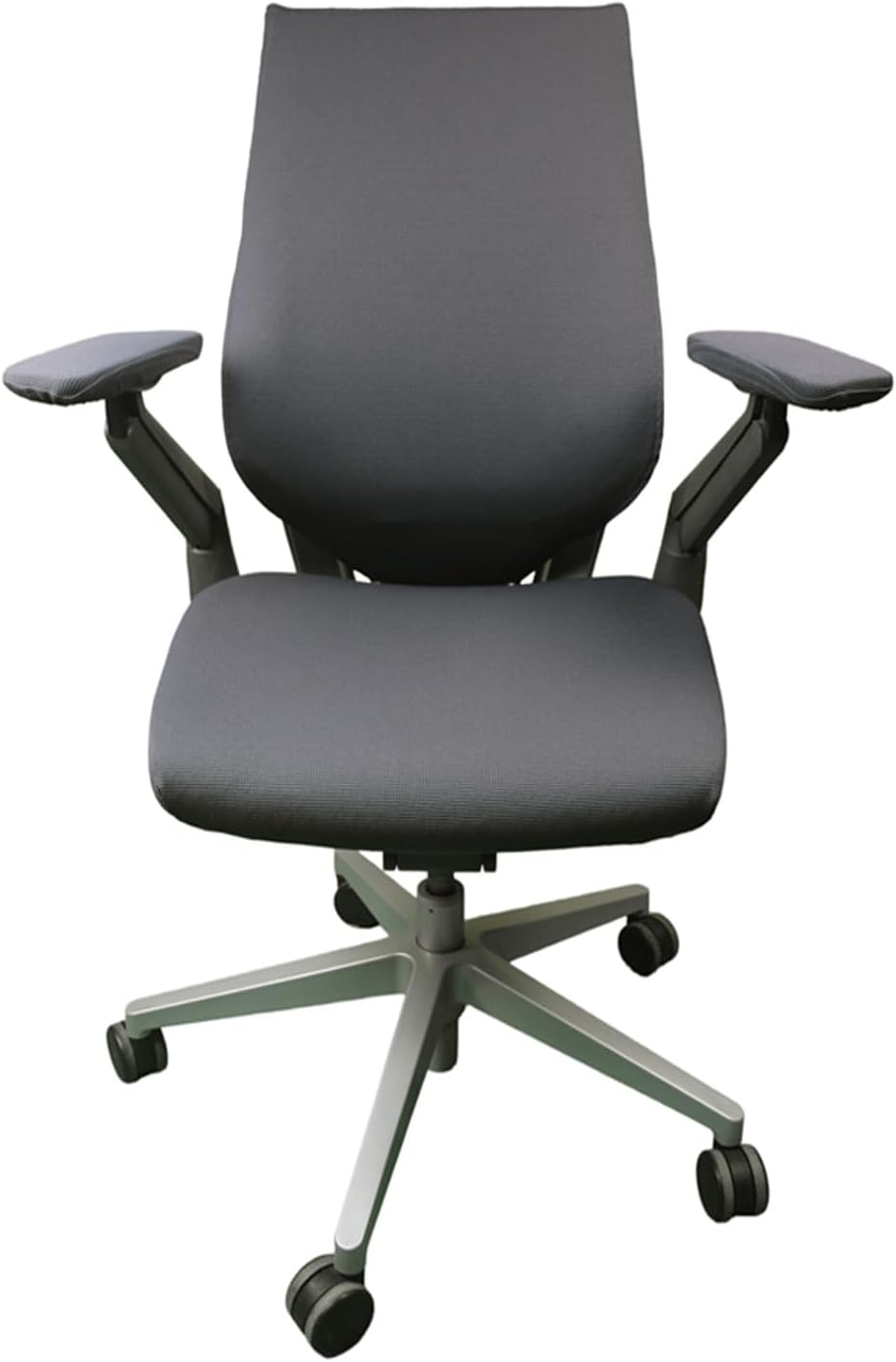 Suitable for Steelcase Gesture Chair Covers (4 Pieces Including armrest Covers) Breathable, Comfortable, and Slip-on (Night Owl Gray)
