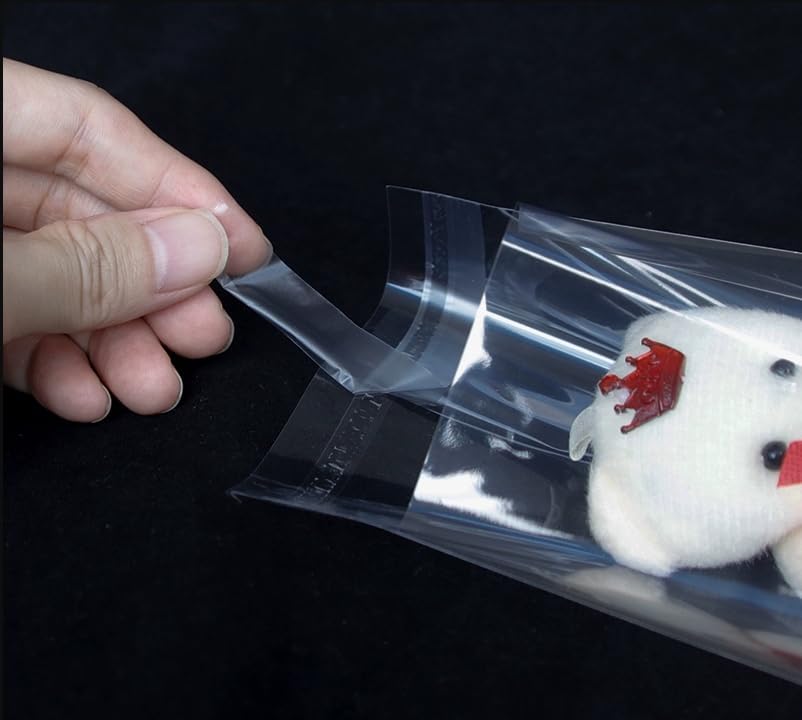 Miniatura 5 de LEOSINDA Bolsas de celofán de 2 x 3 pulgadas, bolsas de celofán transparentes autoadhesivas de plástico resellable, bolsa de plástico de celofán