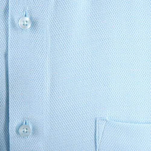 Image of 7-DAYS Premium Men's Formal Shirts - Cotton Rich, Textured Self-Design, Full Sleeve, Regular Fit, Wrinkle Resistant, with Pocket - Perfect for Office