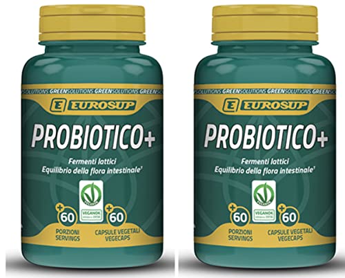 Eurosup Probiotico+ 120 capsule (2 x 60 capsule) - probiotico integratore 50 miliardi fermenti lattici - Bacillus coagulans