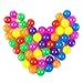 Dadoudou Pit Balls, Colorful Fun Phthalate Free BPA Free Crush Proof Balls Soft Plastic Air-Filled Ocean Ball Playballs for Baby Kids Tent Swim Toys Ball Pack of 50