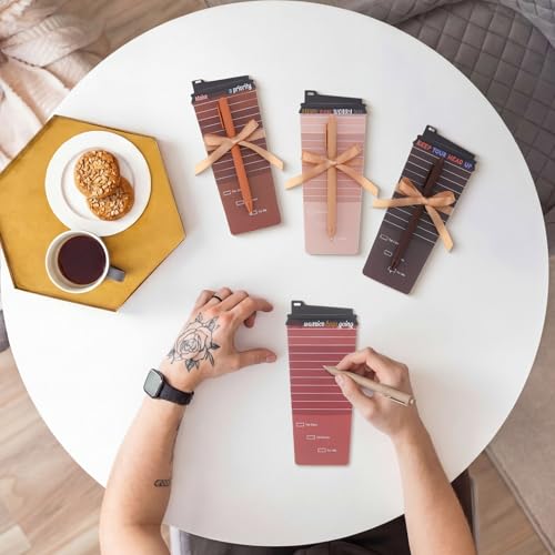 Evita olvidar tareas con el bloc de notas con forma de taza de café Kisston motivacional de 16 piezas 4