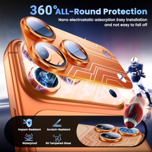Image of Uyiton for iPhone 17 Pro Max Camera Lens Protector, Metal Frame Glass Cover