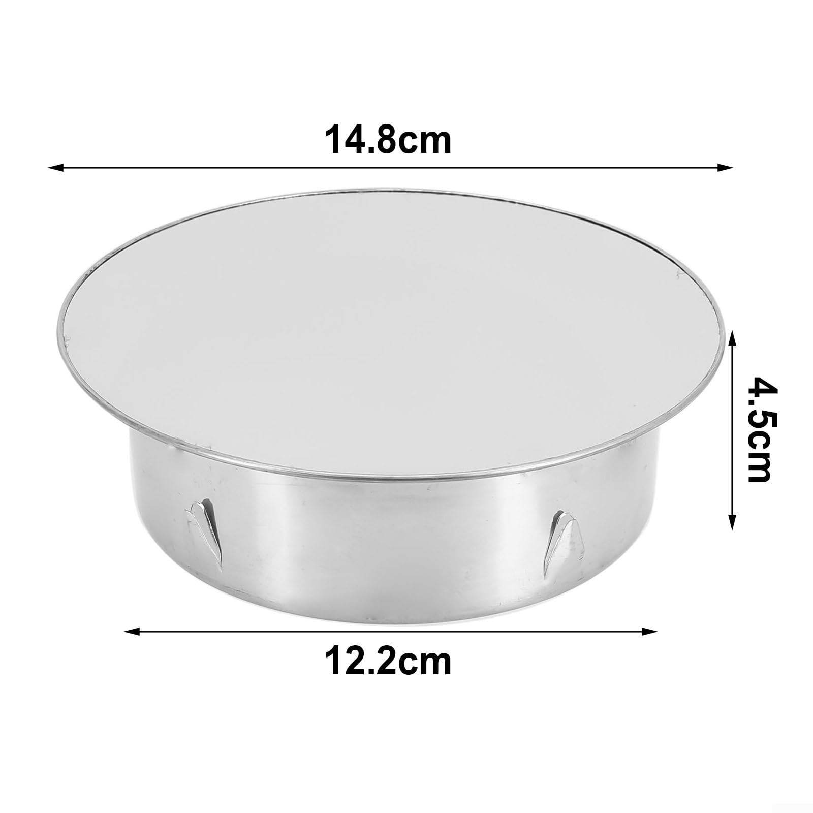 Copertura per tubo della stufa in acciaio inox resistente alle intemperie, adatta per tutti i tipi di aperture fino a 150 mm (120 mm)