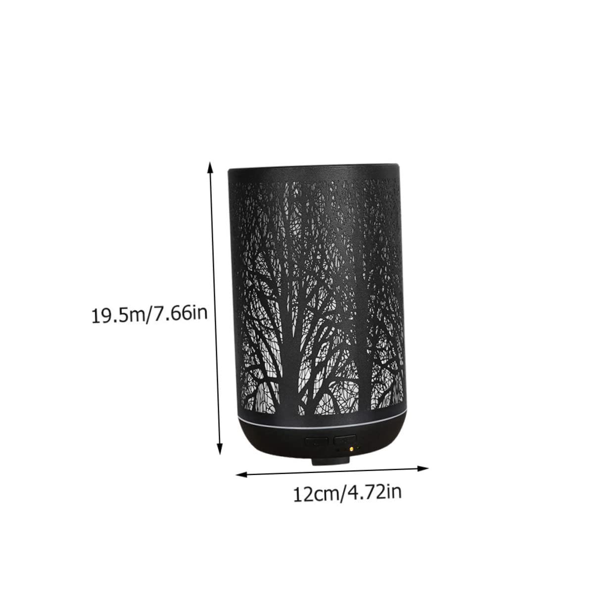 SHERCHPRY Diffusore per Ambienti 300ml Nero in Ferro Funzione Anti Elettricità Statica e Protezione Spegnimento per Yoga e Biblioteca