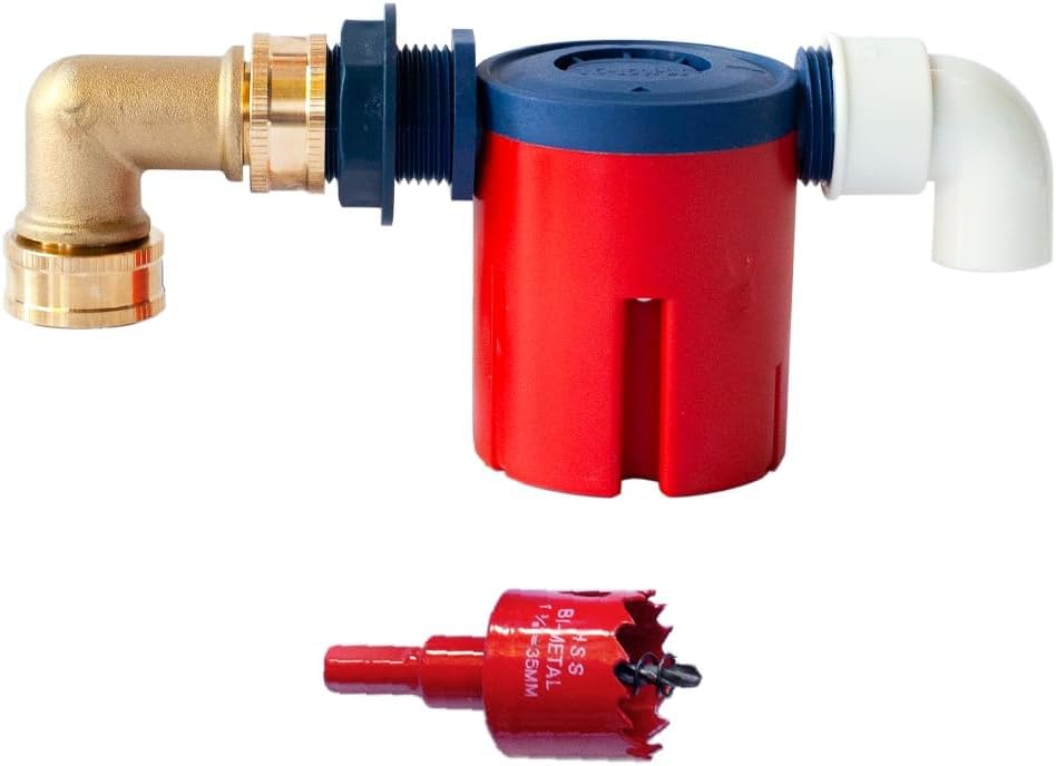 Valve à flotteur RentACoop anti fuite pour système d'arrosage avicole S.N.A.P