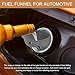 Surosha 2PCS Capless Gas Tank Funnel, Funnel for Automotive Use, Fuel Tank Filler Tube Neck Sleeve, Plastic Car Fuel Filling Accessories for Ford, Replace OEM #8U5A-17B068-EB, 1782177, 1833948 (Gray)