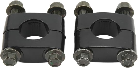 Motorcycle Handlebar Risers, 2PCS Universal 22mm 7/8 inch Handlebar Riser Clamp Mini Bike Handle Rising Tool for Motorcycle ATV Bike, Black