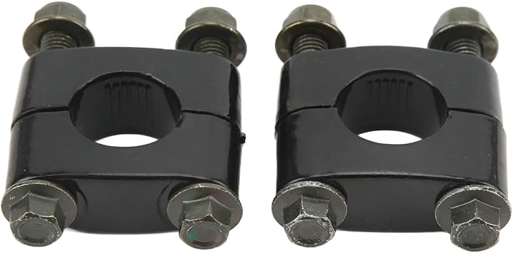 Motorcycle Handlebar Risers, 2PCS Universal 22mm 7/8 inch Handlebar Riser Clamp Mini Bike Handle Rising Tool for Motorcycle ATV Bike, Black