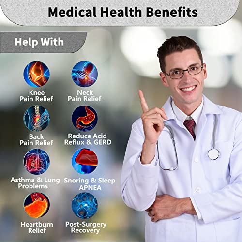 Wdbbyl 4Pcs Adjustable Bed Wedge Pillow Sleeping Support Set 100% Memory Foam For Post Suregery Recovery, Back Neck Leg Pain Relief,Acid Reflux And Gerd,Sitting Reading Dark Gray #TOP5