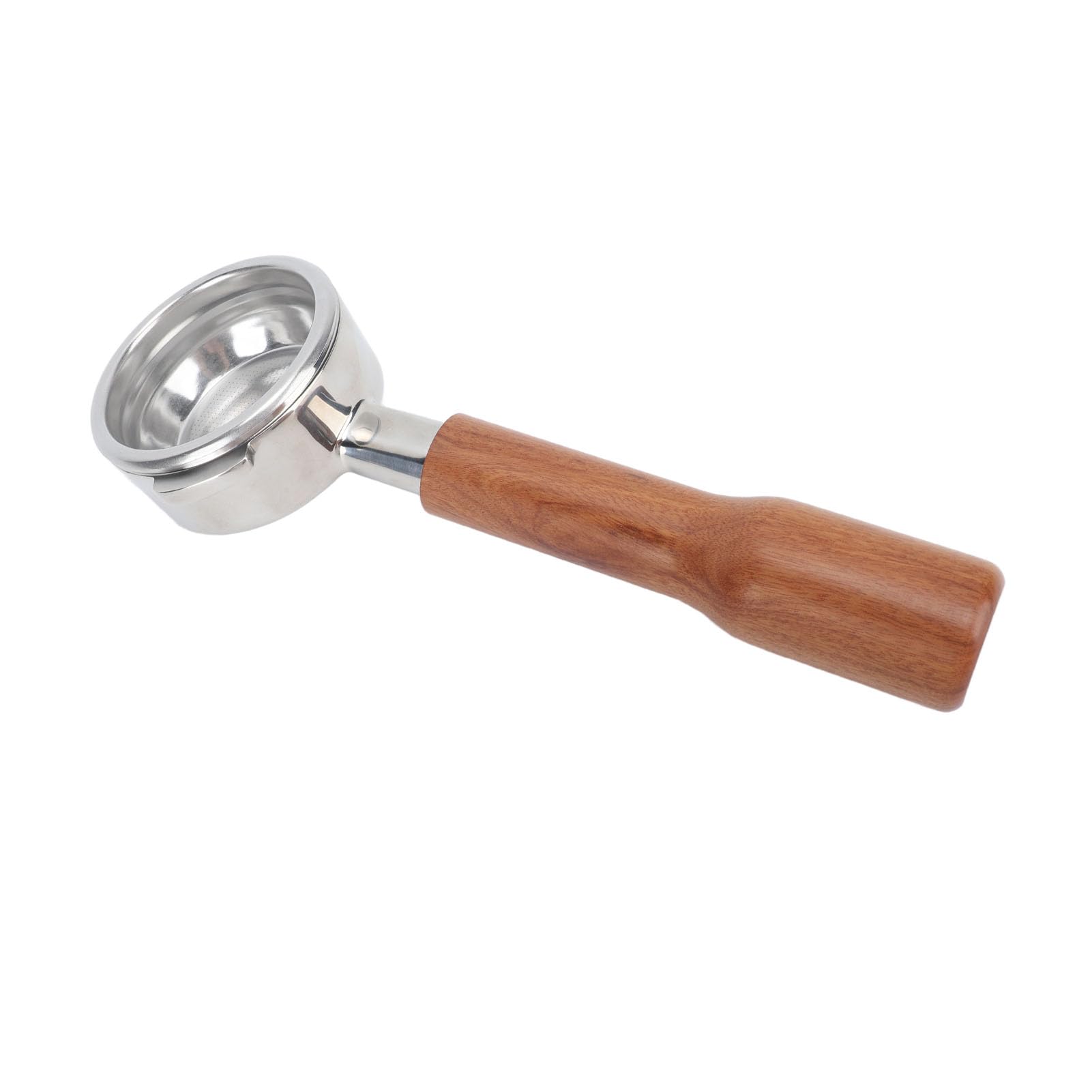 58mm Bodenloser Siebträger, 2 Ohren Abnehmbarer Holzgriff für NOWWA (Stil 1)