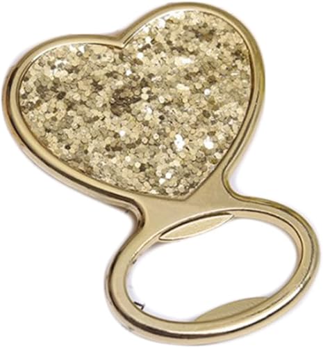 Abrebotellas portátil de aleación de zinc con forma de corazón, herramienta de abridor de botellas de cerveza, barman para bar, cocina, restaurante,