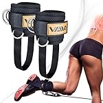 VAIIO Ankle Straps for Cable Machines,Adjustable Comfort fit Neoprene, Reinforce Double D-Ring – Premium Ankle Cuffs to…