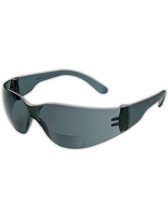 Gateway 46MG20 Starlite Reader Safety Glass w/o Anti-Fog Coating, +2.00 Diopter, Gray