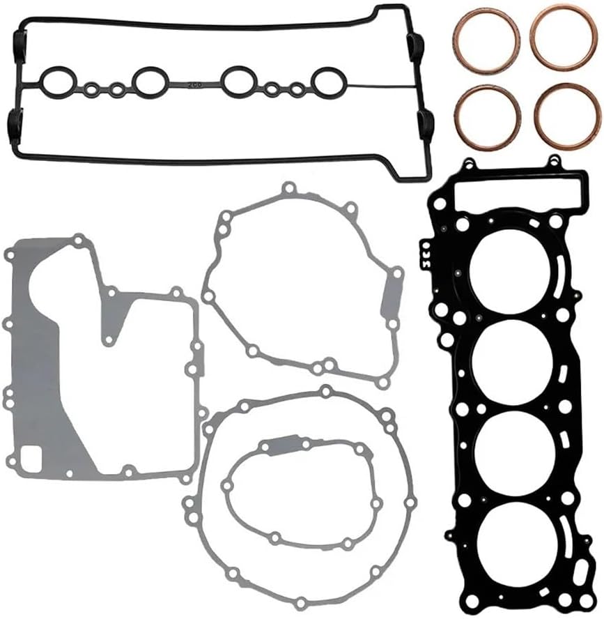 Motorcycle Cylinder Head Crankcase Cover Gasket Kits Set Compatible with R6 YZFR6 YZF-R6 2006-2024 2022 2023(Clutch Cover Gasket)