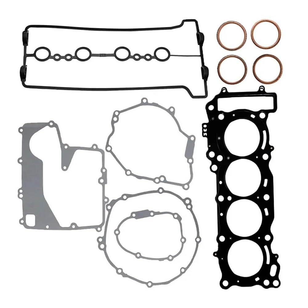 Motorcycle Cylinder Head Crankcase Cover Gasket Kits Set Compatible with R6 YZFR6 YZF-R6 2006-2024 2022 2023 Part(The Kits)