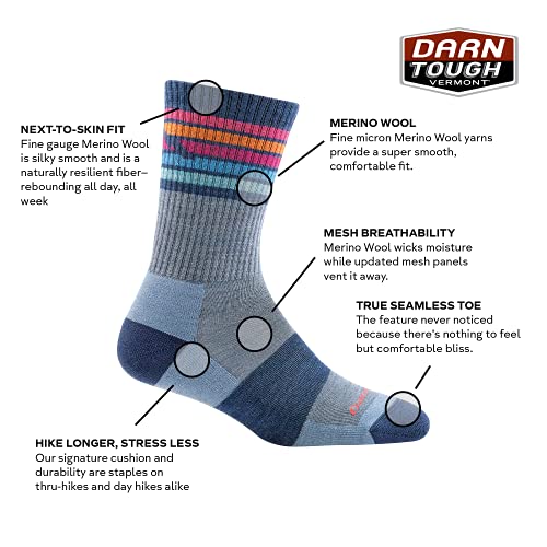 Image of Darn Tough Women's Sobo Micro Crew Lightweight Hiking Sock (Style 1977) -