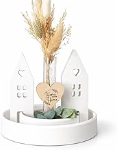 Spring Decoration, Light Houses Decorative Plate Keraflott, House Decoration, Keraflott Decoration Ideas, Wooden Heart, Vase, Vases Decoration, Home Decor, Gift, KB Decoration
