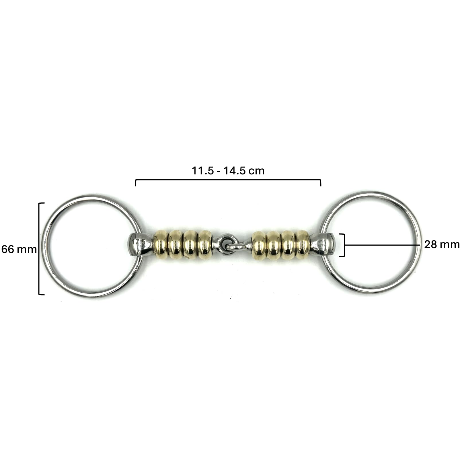 ES0111 Wassertrense Einfach Gebrochen Kupfer Cherry Roller 65/22mm, 12.5 cm